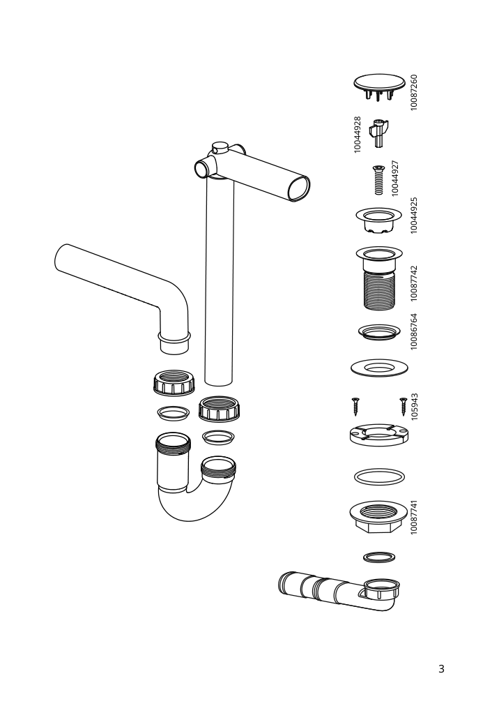 Assembly instructions for IKEA Oxmyren countertop sink glass dark gray | Page 3 - IKEA GODMORGON/TOLKEN / OXMYREN sink cabinet w countertop sink 394.431.05