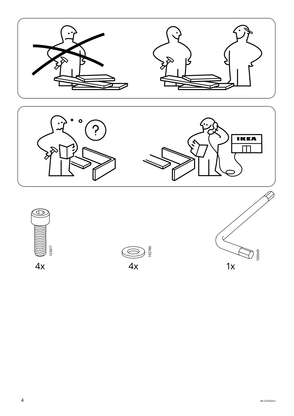 Assembly instructions for IKEA Oxnoe umbrella frame hanging gray | Page 4 - IKEA OXNÖ / VÅRHOLMEN umbrella, hanging 693.257.37