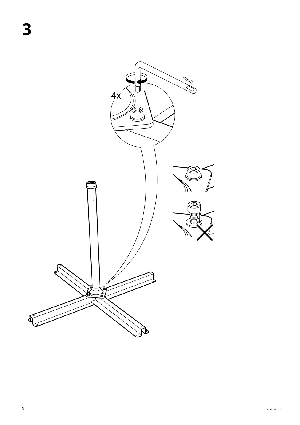 Assembly instructions for IKEA Oxnoe umbrella frame hanging gray | Page 6 - IKEA OXNÖ / VÅRHOLMEN umbrella, hanging 693.257.37