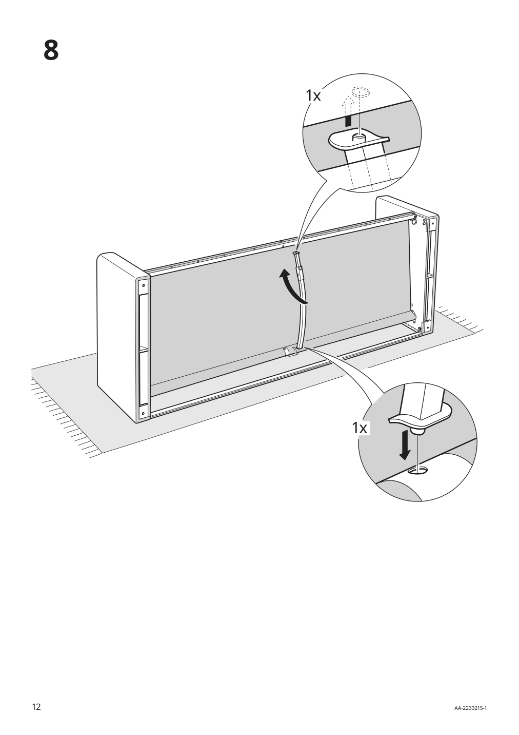 Assembly instructions for IKEA Paerup frame 3 seat sofa w chaise | Page 12 - IKEA PÄRUP sofa with chaise 393.898.39