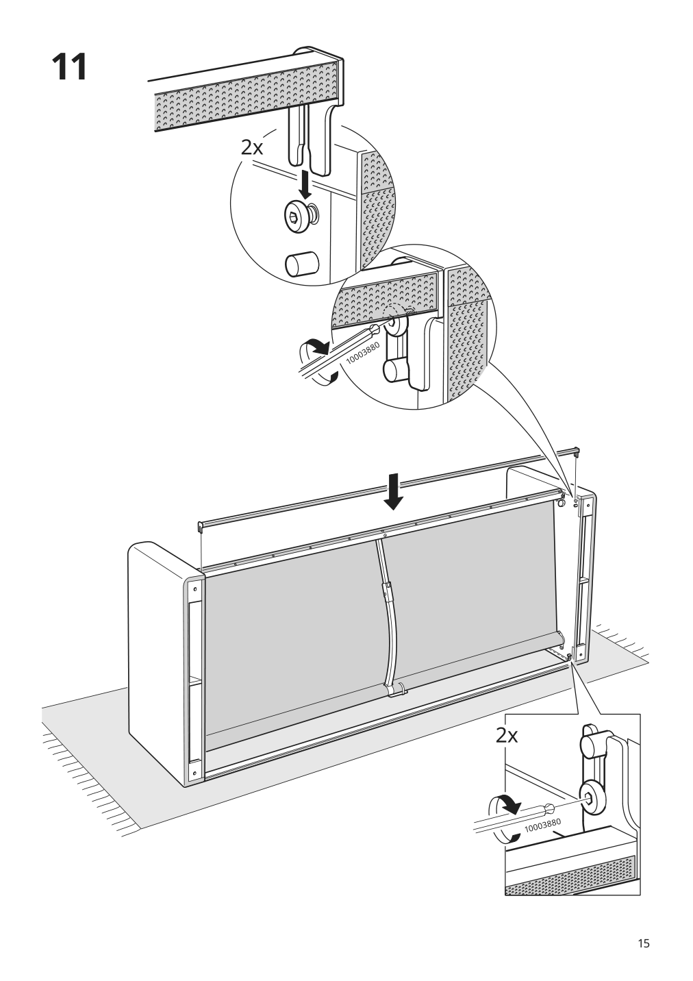 Assembly instructions for IKEA Paerup frame 3 seat sofa w chaise | Page 15 - IKEA PÄRUP sofa with chaise 295.142.97