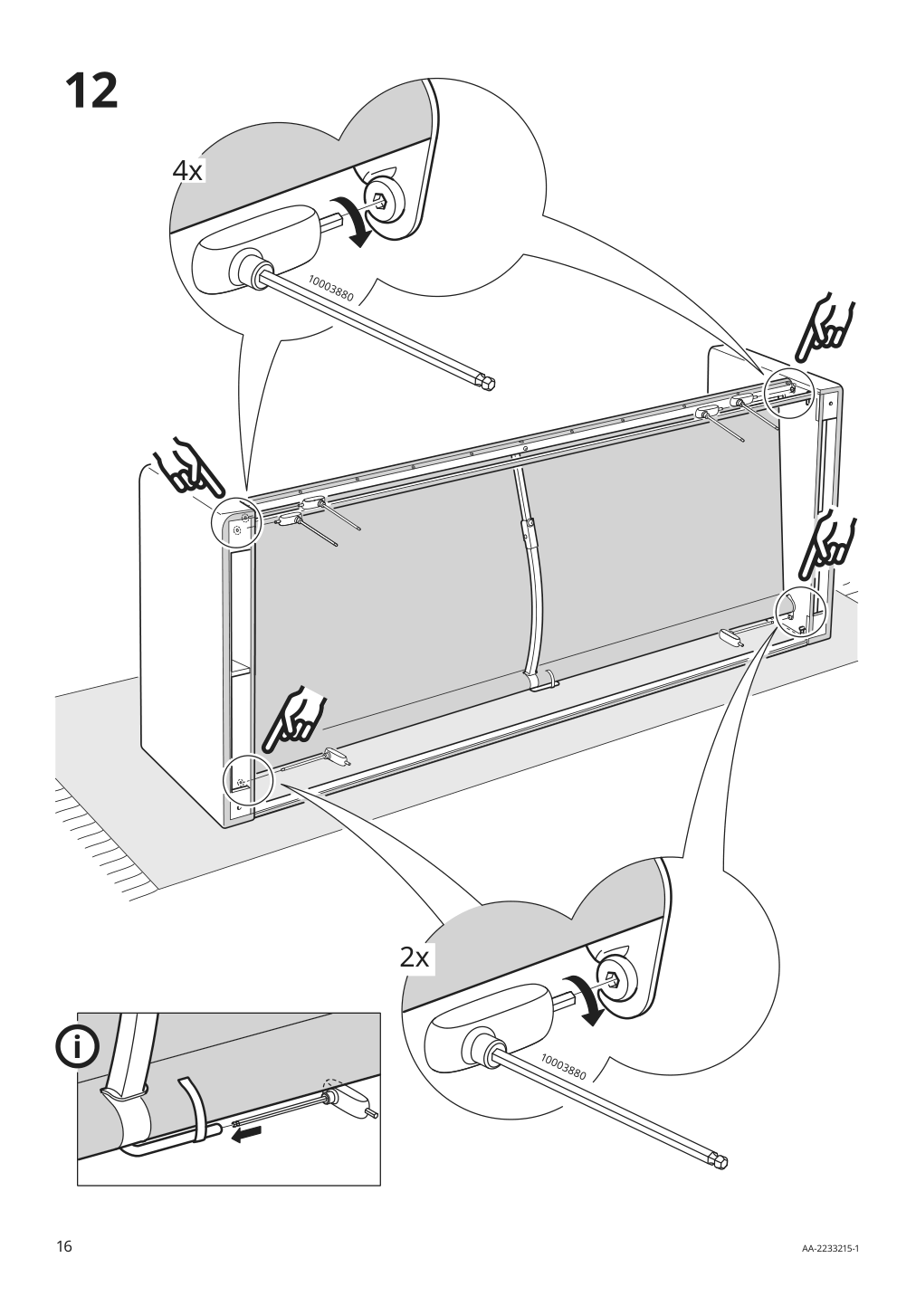 Assembly instructions for IKEA Paerup frame 3 seat sofa w chaise | Page 16 - IKEA PÄRUP sofa with chaise 295.142.97