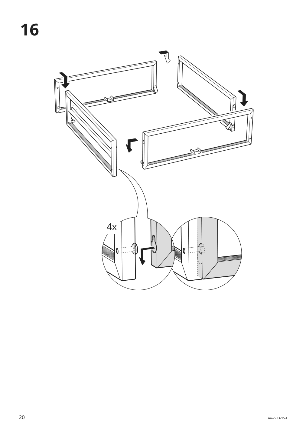 Assembly instructions for IKEA Paerup frame 3 seat sofa w chaise | Page 20 - IKEA PÄRUP sofa with chaise 295.142.97