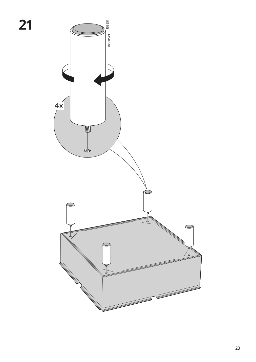 Assembly instructions for IKEA Paerup frame 3 seat sofa w chaise | Page 23 - IKEA PÄRUP sofa with chaise 393.898.39