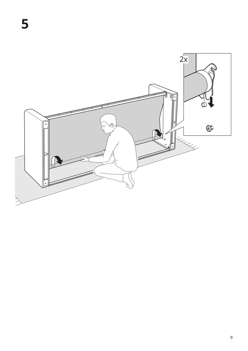 Assembly instructions for IKEA Paerup frame 3 seat sofa w chaise | Page 9 - IKEA PÄRUP sofa with chaise 893.898.27