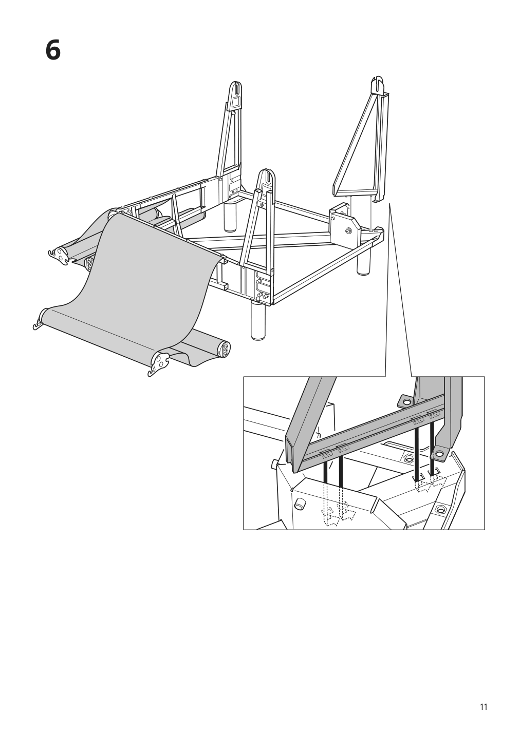 Assembly instructions for IKEA Paerup frame for corner sectional 4 seat | Page 11 - IKEA PÄRUP sectional, 4-seat corner 293.893.97