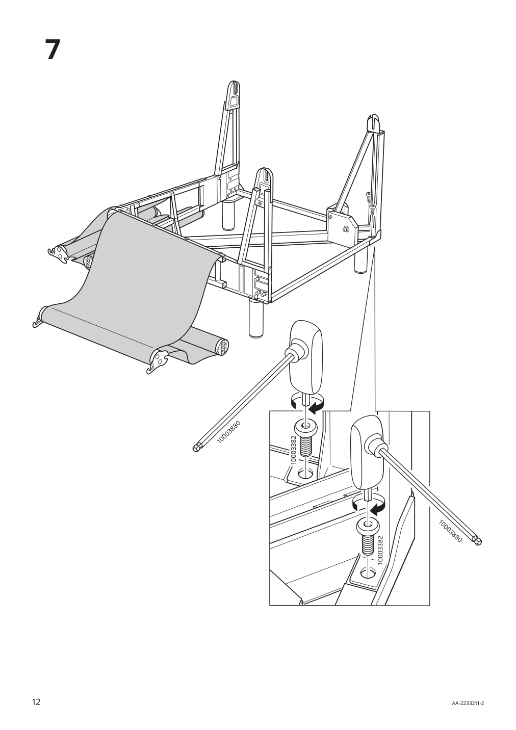 Assembly instructions for IKEA Paerup frame for corner sectional 4 seat | Page 12 - IKEA PÄRUP sectional, 4-seat corner 293.893.97