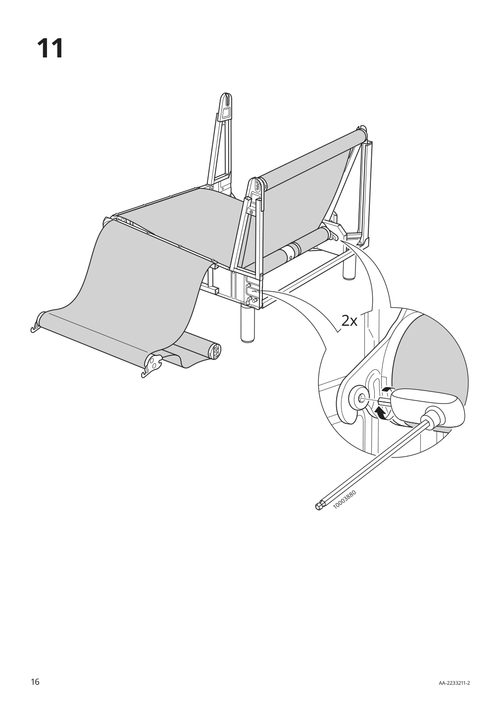 Assembly instructions for IKEA Paerup frame for corner sectional 4 seat | Page 16 - IKEA PÄRUP sectional, 4-seat corner 293.893.97