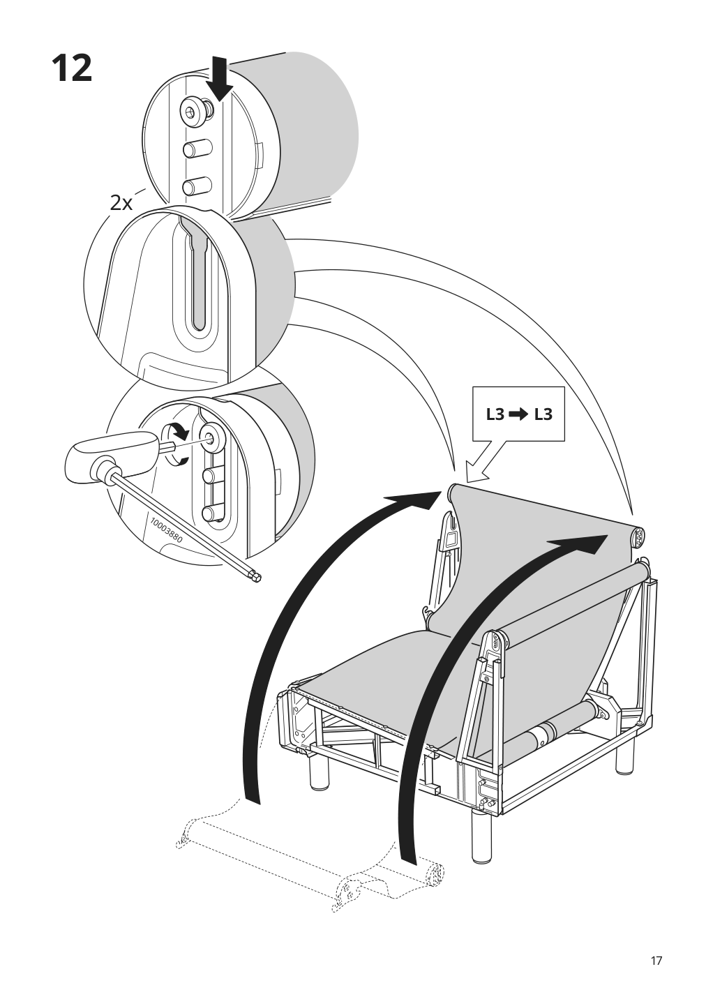 Assembly instructions for IKEA Paerup frame for corner sectional 4 seat | Page 17 - IKEA PÄRUP sectional, 4-seat corner 293.893.97