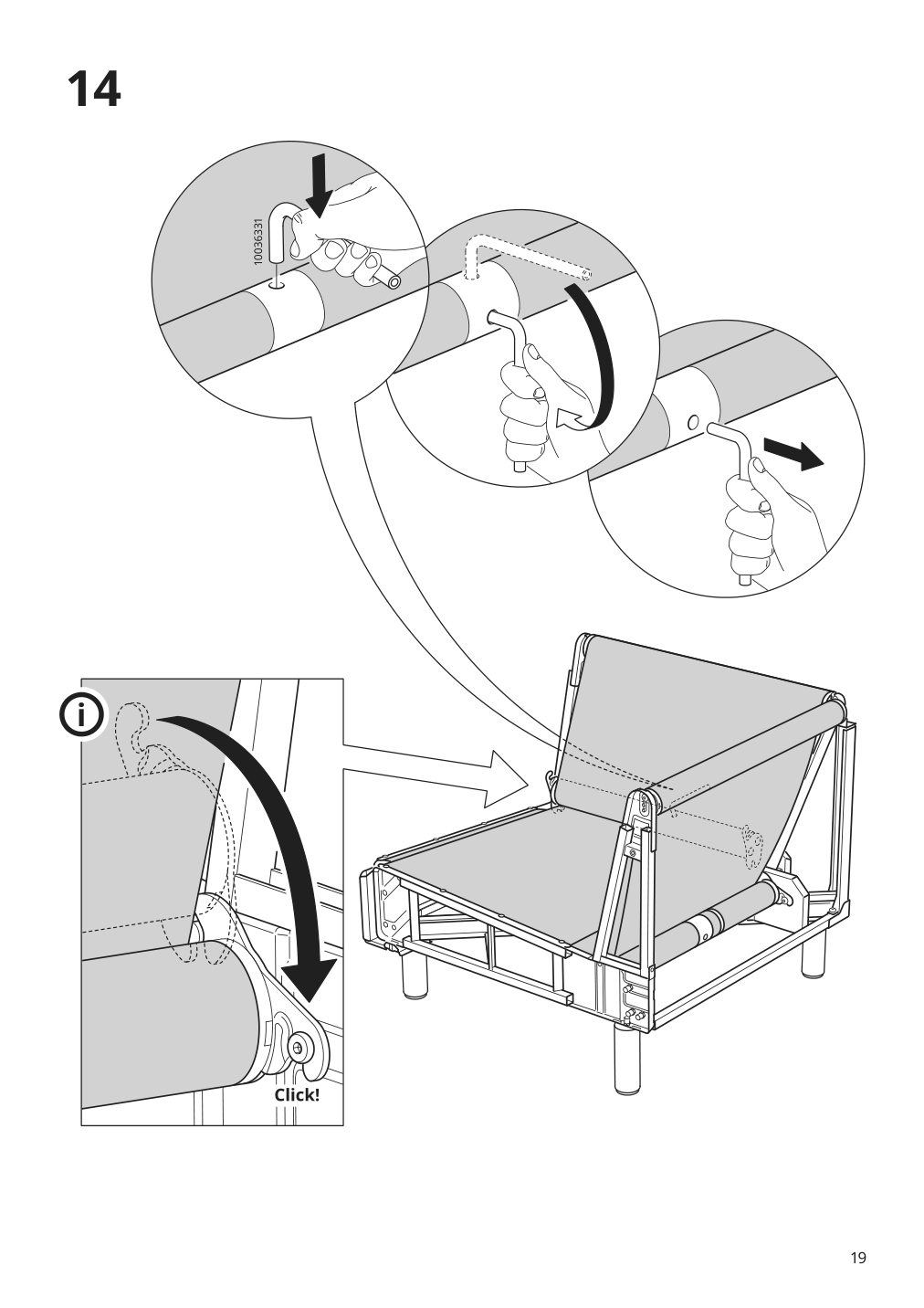 Assembly instructions for IKEA Paerup frame for corner sectional 4 seat | Page 19 - IKEA PÄRUP sectional, 4-seat corner 293.893.97