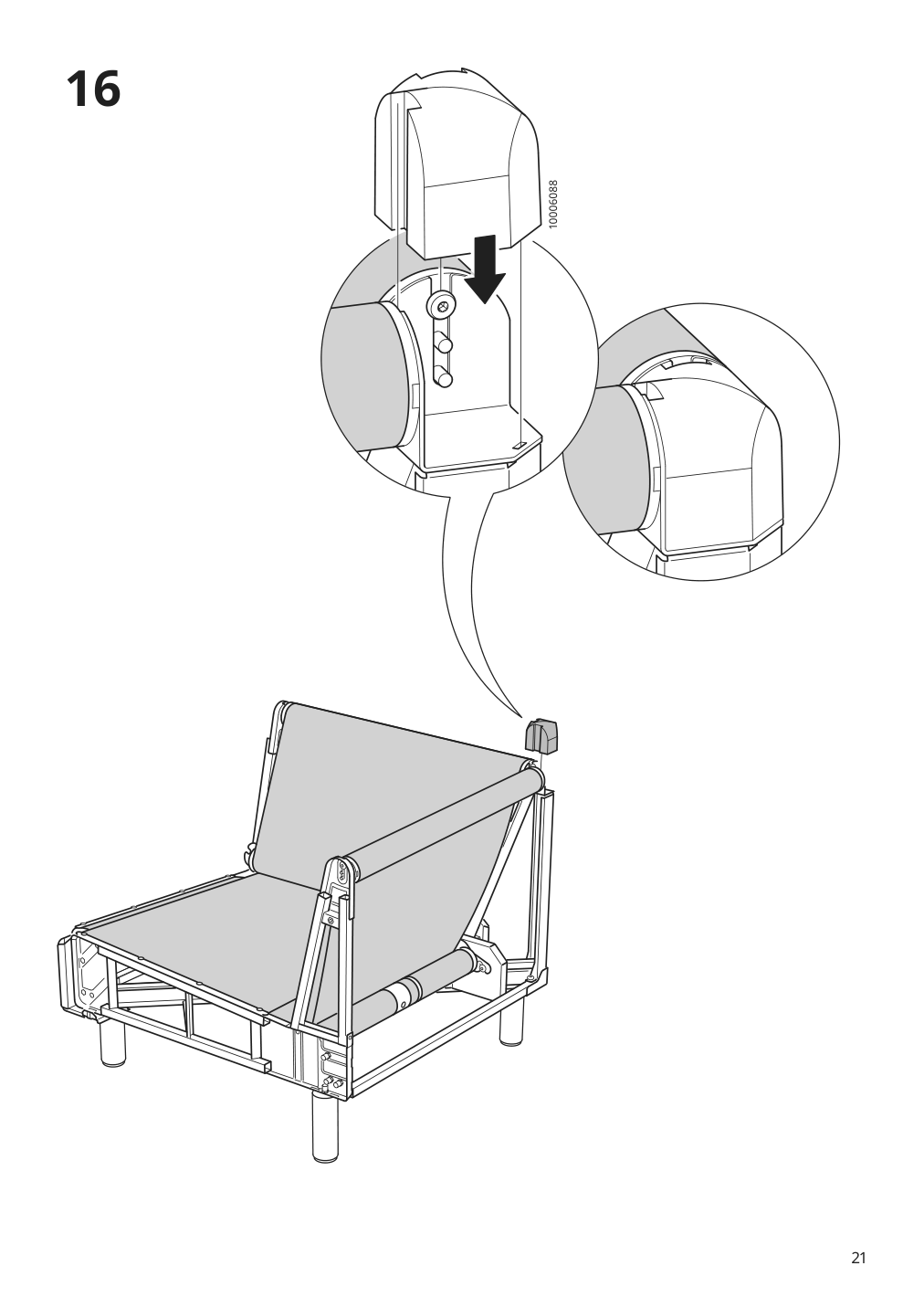 Assembly instructions for IKEA Paerup frame for corner sectional 4 seat | Page 21 - IKEA PÄRUP sectional, 4-seat corner 293.893.97