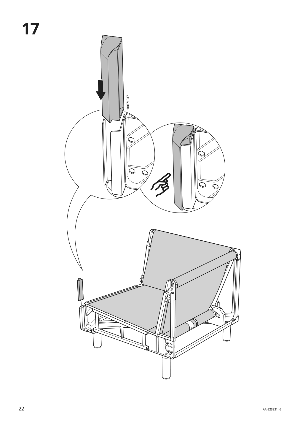 Assembly instructions for IKEA Paerup frame for corner sectional 4 seat | Page 22 - IKEA PÄRUP sectional, 4-seat corner 293.893.97