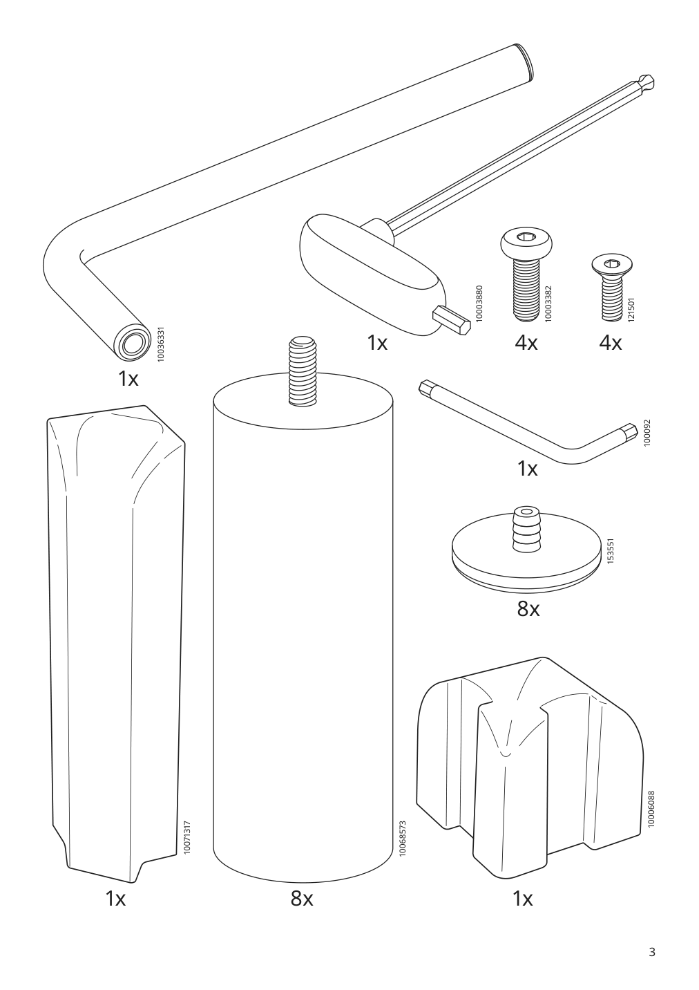 Assembly instructions for IKEA Paerup frame for corner sectional 4 seat | Page 3 - IKEA PÄRUP sectional, 4-seat corner 293.893.97