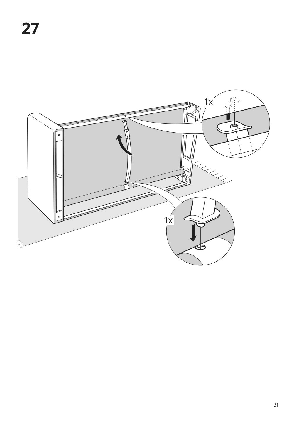 Assembly instructions for IKEA Paerup frame for corner sectional 4 seat | Page 31 - IKEA PÄRUP sectional, 4-seat corner 293.893.97