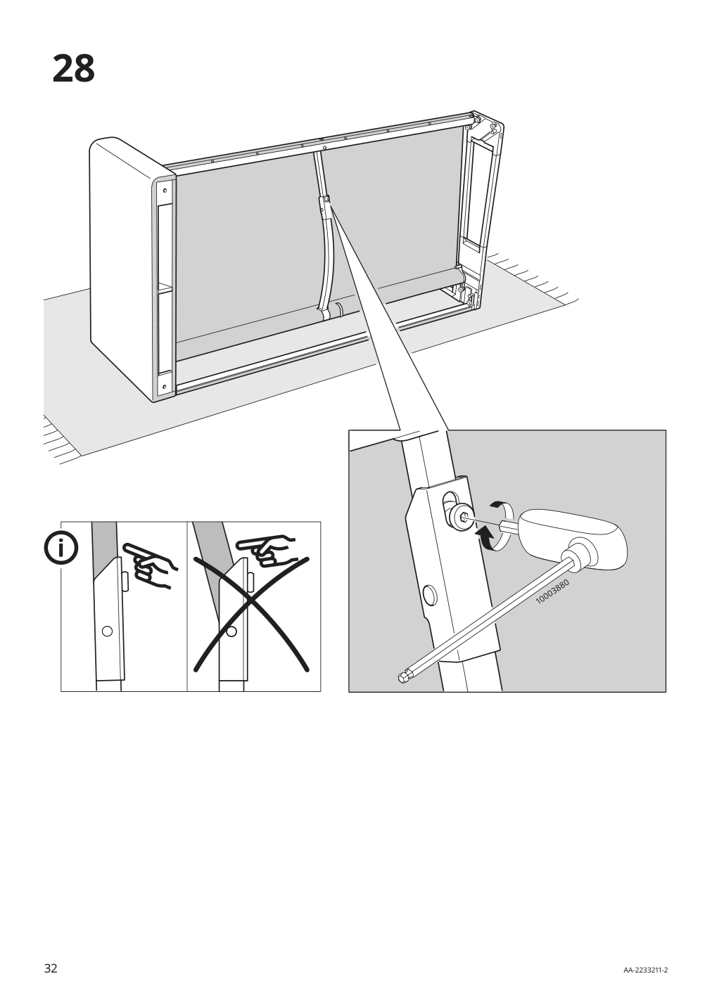 Assembly instructions for IKEA Paerup frame for corner sectional 4 seat | Page 32 - IKEA PÄRUP sectional, 4-seat corner 293.893.97