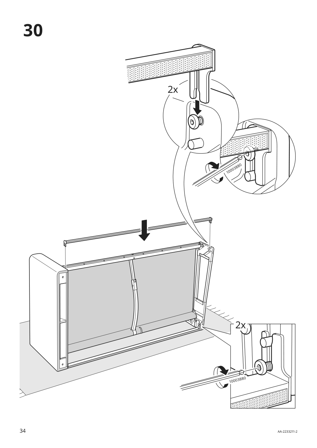 Assembly instructions for IKEA Paerup frame for corner sectional 4 seat | Page 34 - IKEA PÄRUP sectional, 4-seat corner 293.893.97