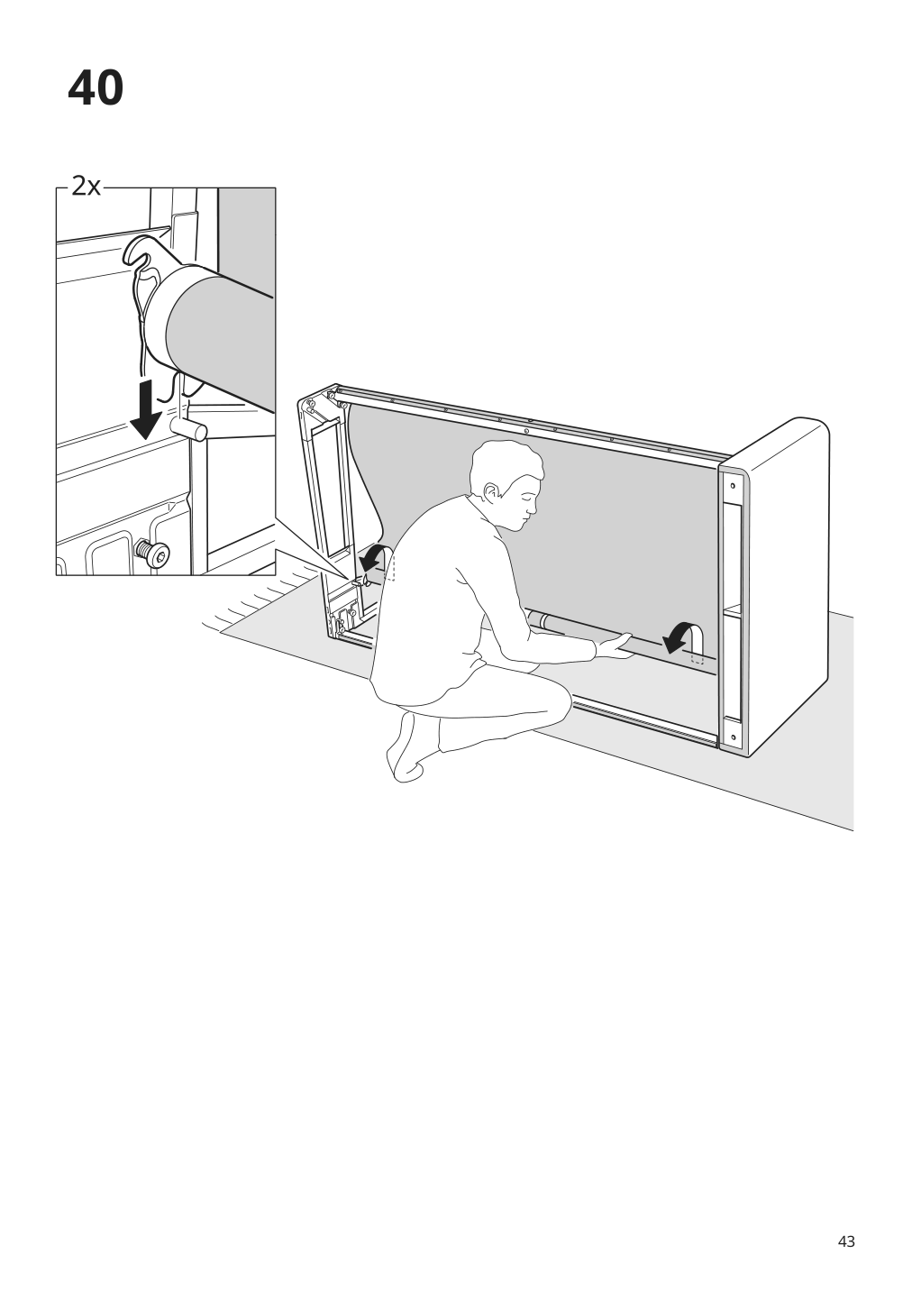 Assembly instructions for IKEA Paerup frame for corner sectional 4 seat | Page 43 - IKEA PÄRUP sectional, 4-seat corner 293.893.97