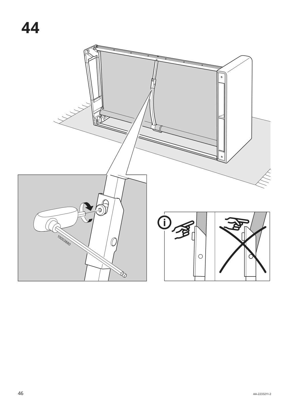 Assembly instructions for IKEA Paerup frame for corner sectional 4 seat | Page 46 - IKEA PÄRUP sectional, 4-seat corner 293.893.97