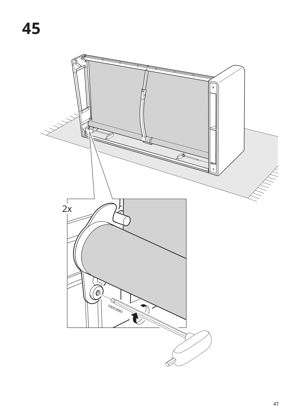 Assembly instructions for IKEA Paerup frame for corner sectional 4 seat | Page 47 - IKEA PÄRUP sectional, 4-seat corner 293.893.97