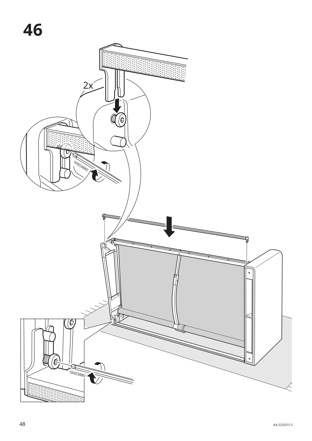 Assembly instructions for IKEA Paerup frame for corner sectional 4 seat | Page 48 - IKEA PÄRUP sectional, 4-seat corner 293.893.97