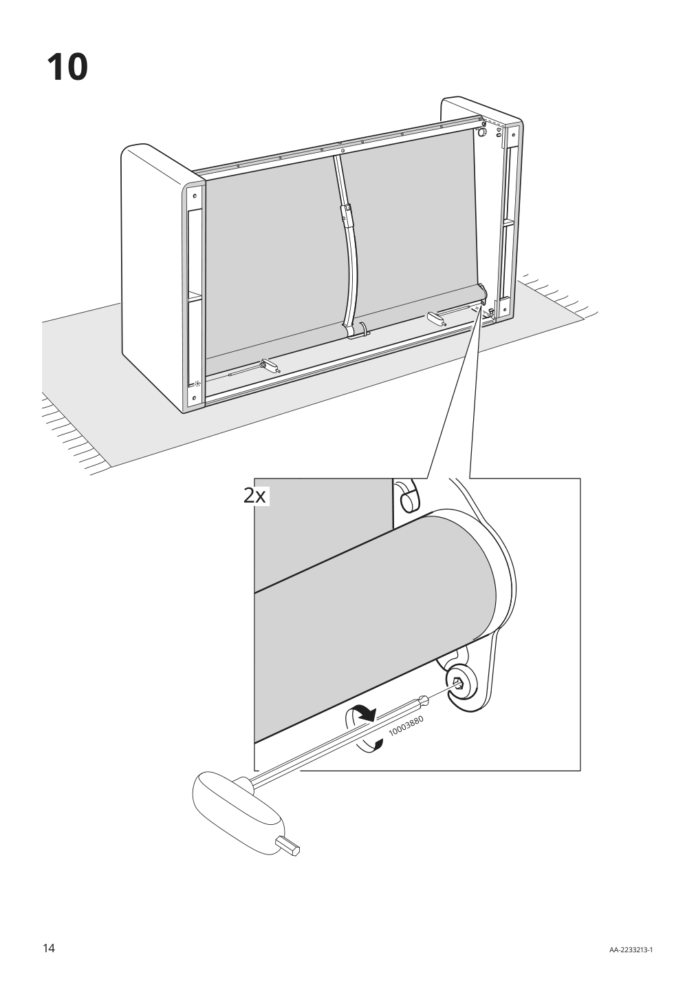 Assembly instructions for IKEA Paerup sofa frame | Page 14 - IKEA PÄRUP sofa 393.894.67