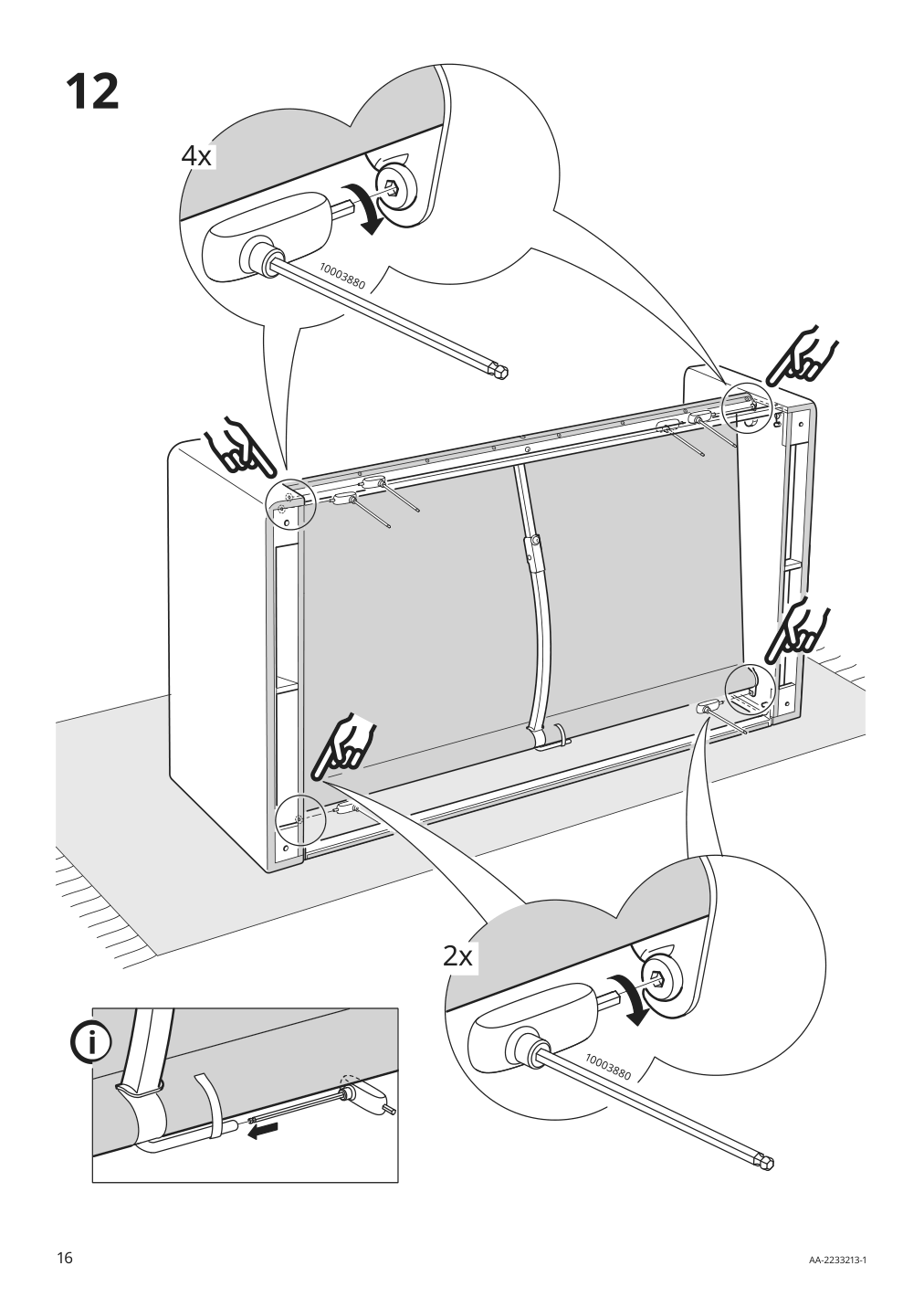 Assembly instructions for IKEA Paerup sofa frame | Page 16 - IKEA PÄRUP sofa 393.894.67