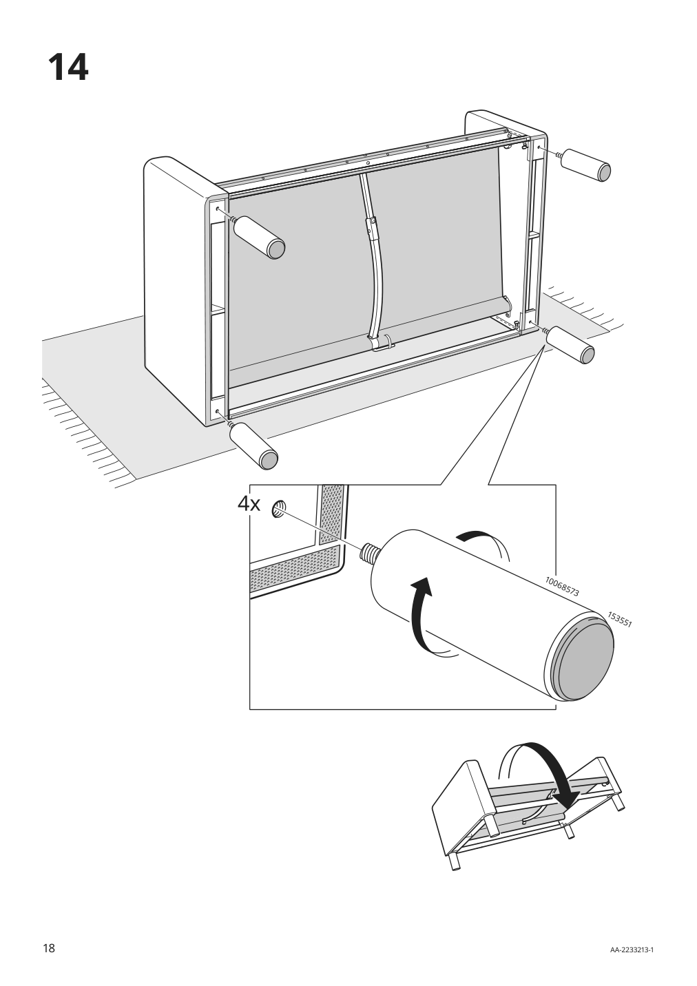 Assembly instructions for IKEA Paerup sofa frame | Page 18 - IKEA PÄRUP sofa 393.894.67