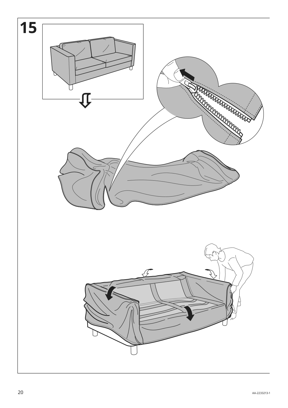 Assembly instructions for IKEA Paerup sofa frame | Page 20 - IKEA PÄRUP sofa 393.894.67