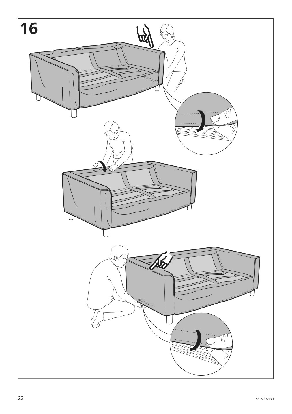 Assembly instructions for IKEA Paerup sofa frame | Page 22 - IKEA PÄRUP sofa 393.894.67