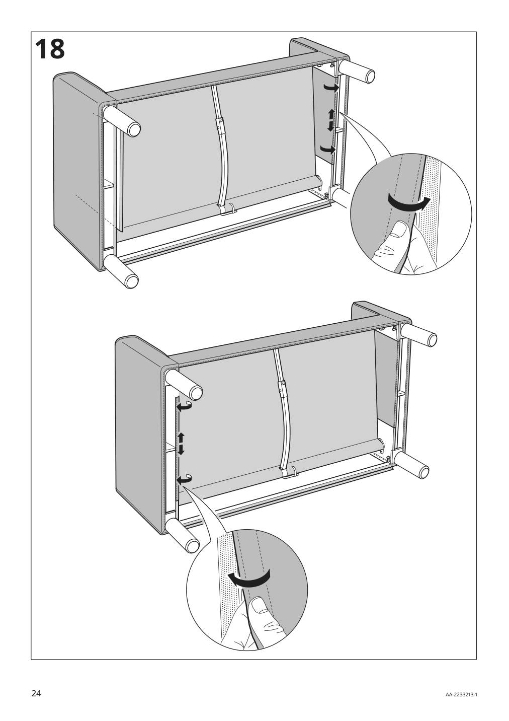 Assembly instructions for IKEA Paerup sofa frame | Page 24 - IKEA PÄRUP sofa 393.894.67