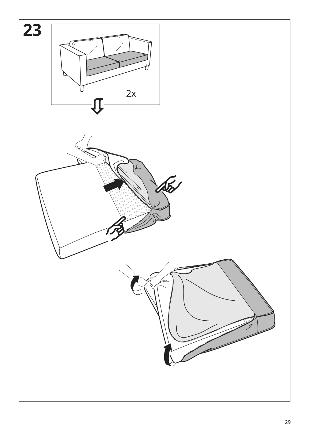 Assembly instructions for IKEA Paerup sofa frame | Page 29 - IKEA PÄRUP sofa 393.894.67