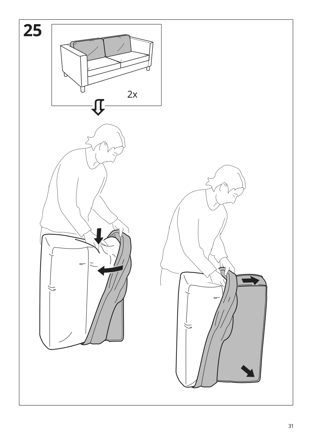 Assembly instructions for IKEA Paerup sofa frame | Page 31 - IKEA PÄRUP sofa 393.894.67