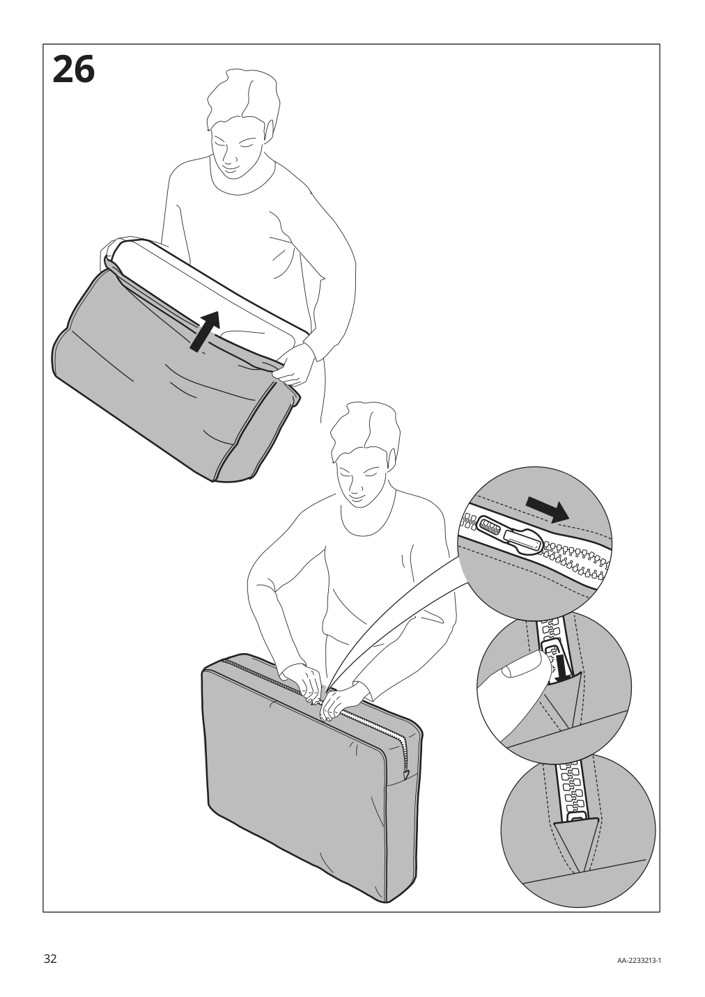 Assembly instructions for IKEA Paerup sofa frame | Page 32 - IKEA PÄRUP sofa 393.894.67