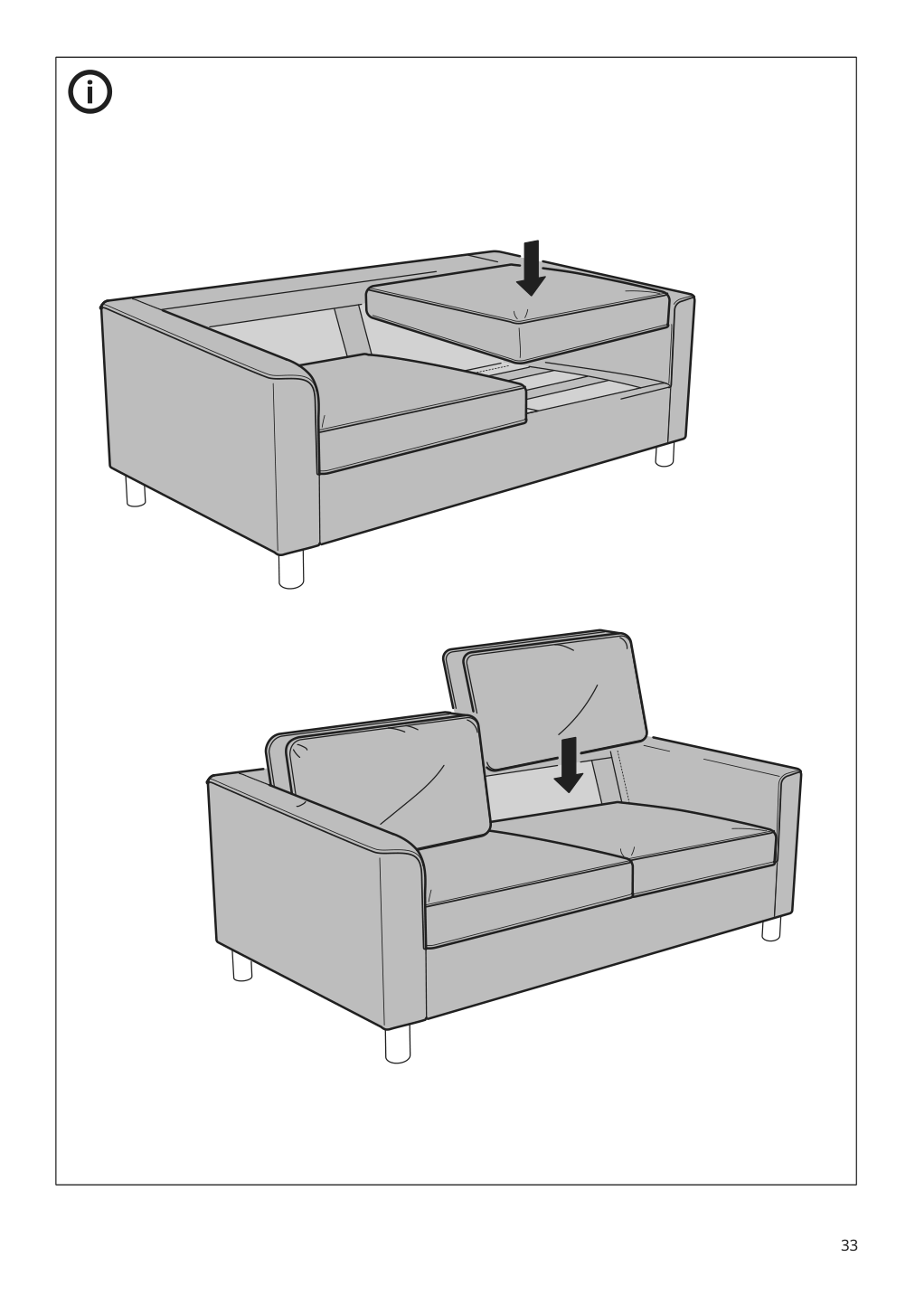 Assembly instructions for IKEA Paerup sofa frame | Page 33 - IKEA PÄRUP sofa 393.894.67