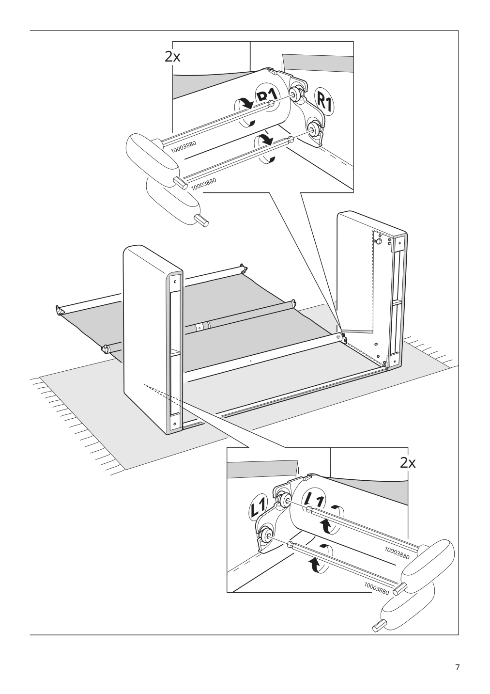 Assembly instructions for IKEA Paerup sofa frame | Page 7 - IKEA PÄRUP sofa 393.894.67