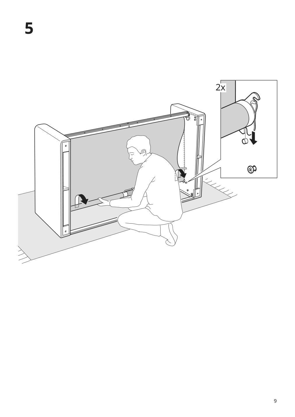 Assembly instructions for IKEA Paerup sofa frame | Page 9 - IKEA PÄRUP sofa 393.894.67