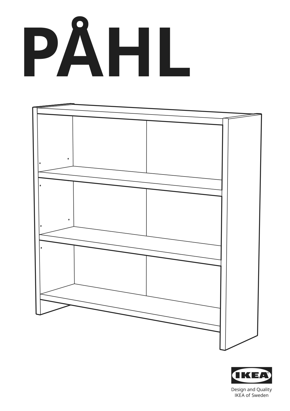 Assembly instructions for IKEA Pahl add on unit white | Page 1 - IKEA PÅHL desk with add-on unit 495.290.52