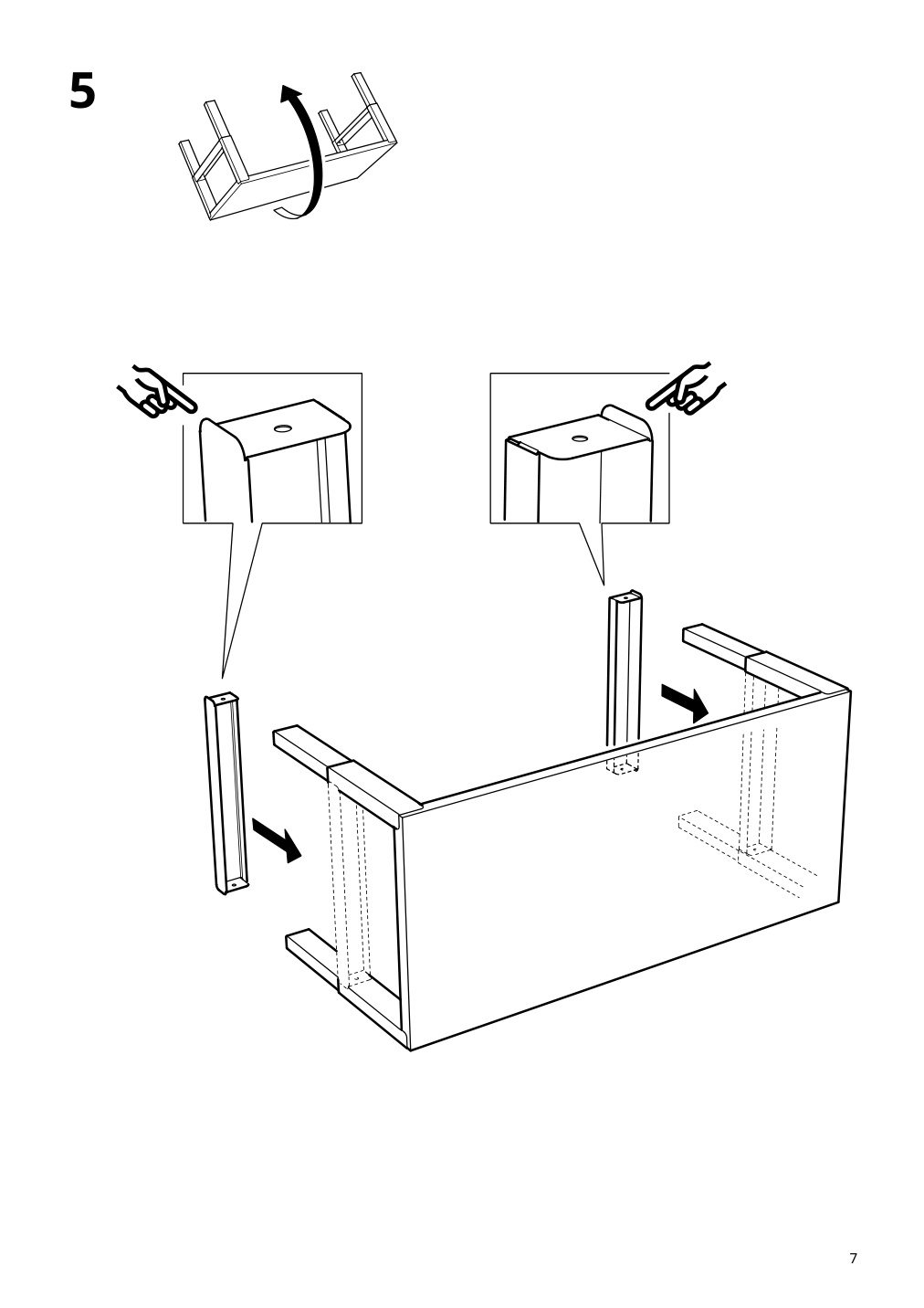 Assembly instructions for IKEA Pahl underframe for table top white | Page 7 - IKEA PÅHL desk 491.289.45