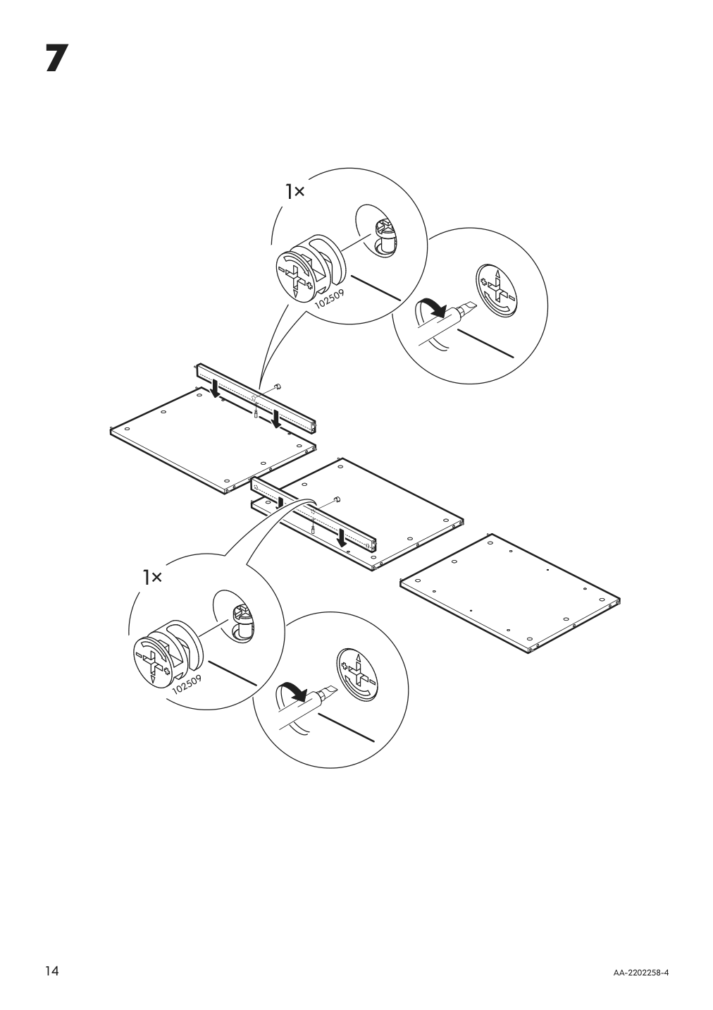 Assembly instructions for IKEA Panget coat rack with shoe storage unit white | Page 14 - IKEA PANGET coat rack with shoe storage unit 204.741.73