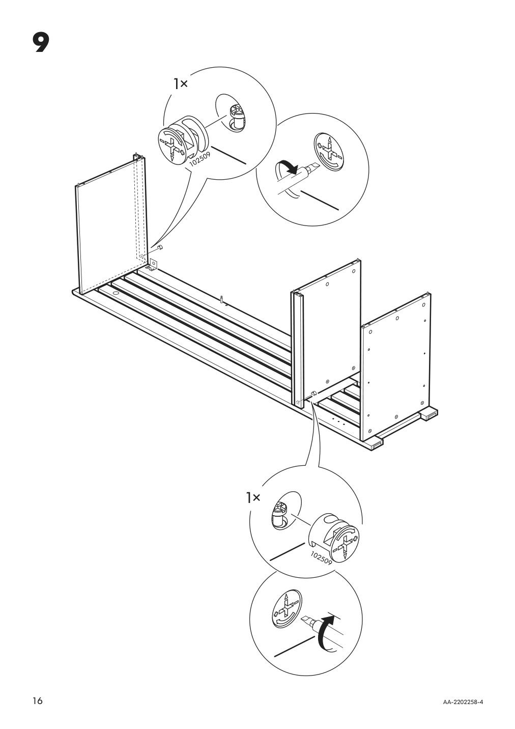 Assembly instructions for IKEA Panget coat rack with shoe storage unit white | Page 16 - IKEA PANGET coat rack with shoe storage unit 204.741.73