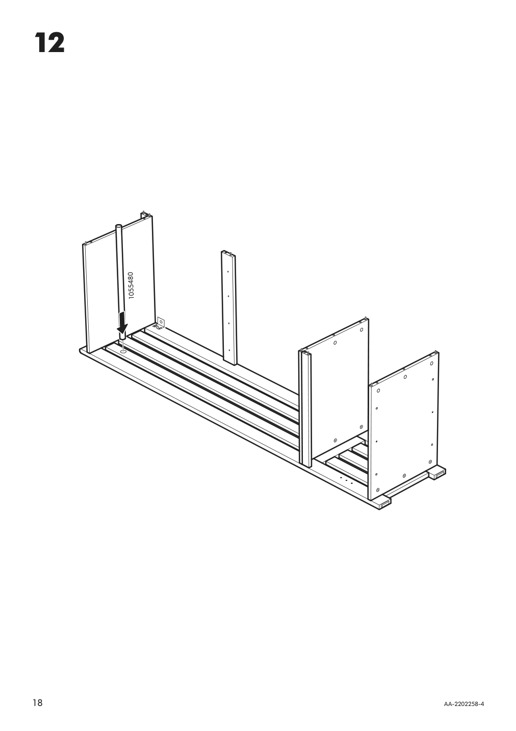 Assembly instructions for IKEA Panget coat rack with shoe storage unit white | Page 18 - IKEA PANGET coat rack with shoe storage unit 204.741.73