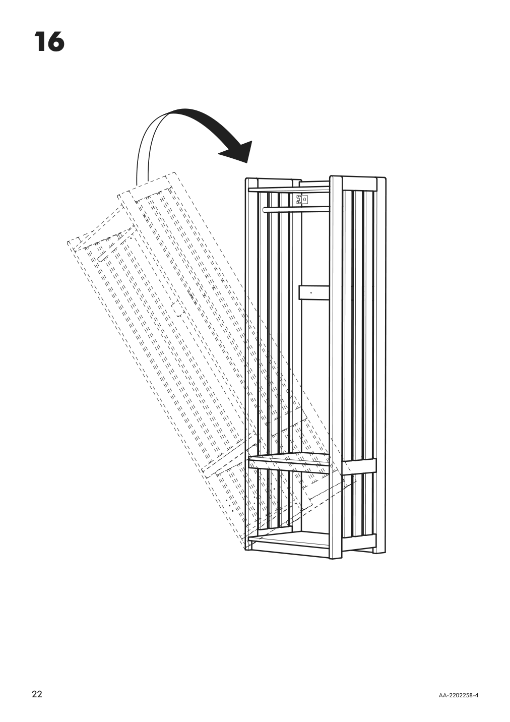 Assembly instructions for IKEA Panget coat rack with shoe storage unit white | Page 22 - IKEA PANGET coat rack with shoe storage unit 204.741.73