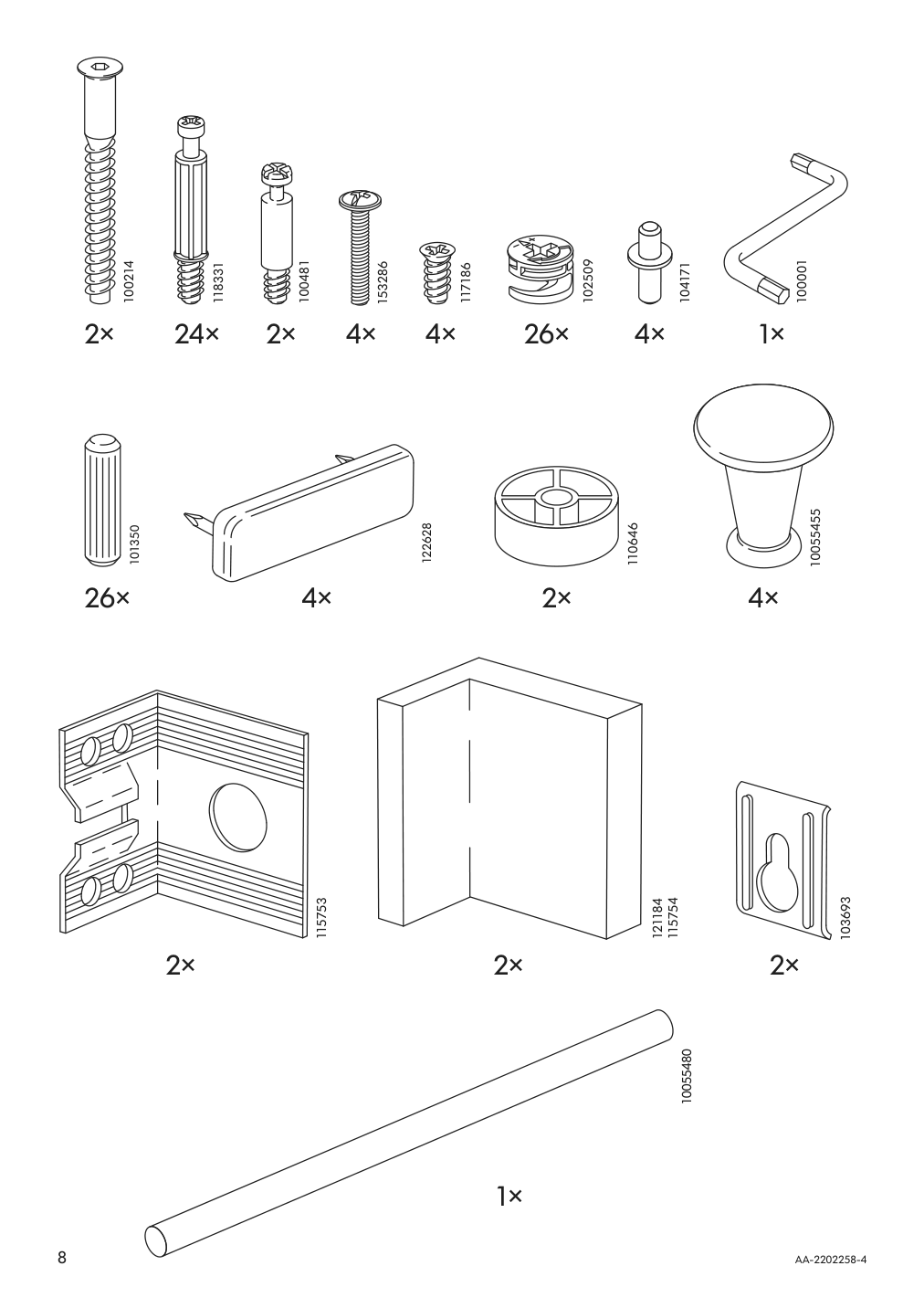 Assembly instructions for IKEA Panget coat rack with shoe storage unit white | Page 8 - IKEA PANGET coat rack with shoe storage unit 204.741.73