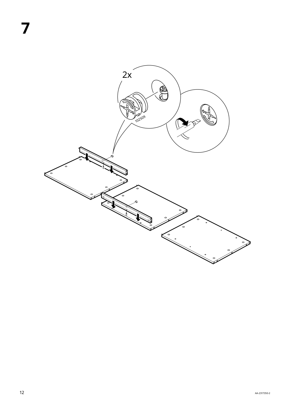 Assembly instructions for IKEA Panget coat rack with shoe storage unit white | Page 12 - IKEA PANGET coat rack with shoe storage unit 204.741.73