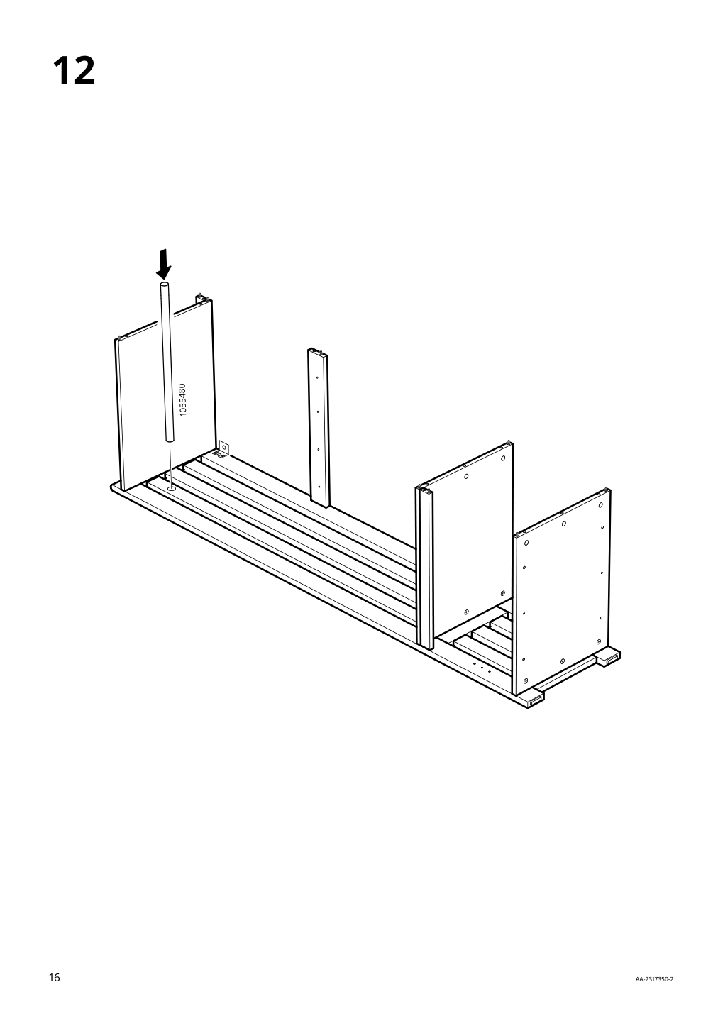 Assembly instructions for IKEA Panget coat rack with shoe storage unit white | Page 16 - IKEA PANGET coat rack with shoe storage unit 204.741.73