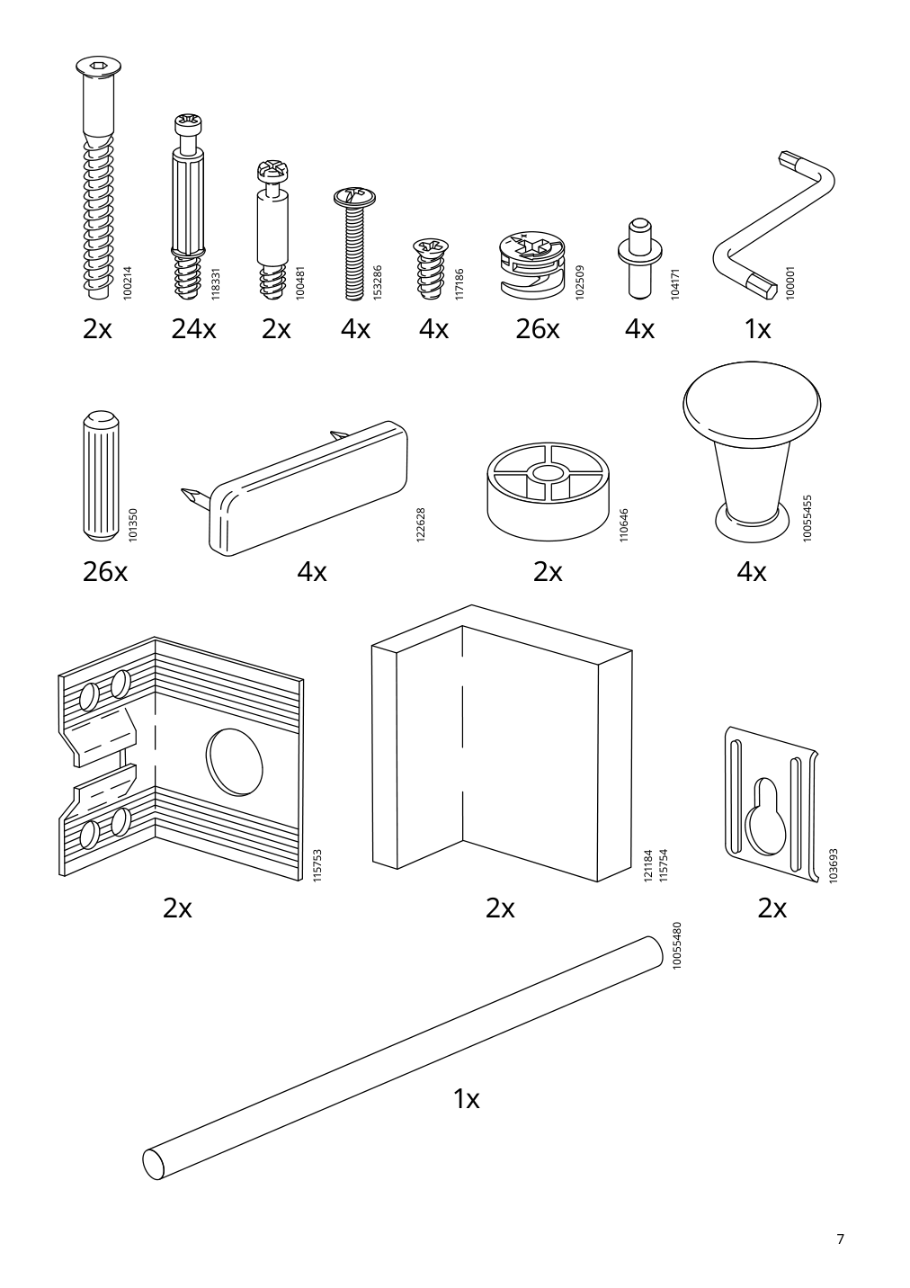 Assembly instructions for IKEA Panget coat rack with shoe storage unit white | Page 7 - IKEA PANGET coat rack with shoe storage unit 204.741.73