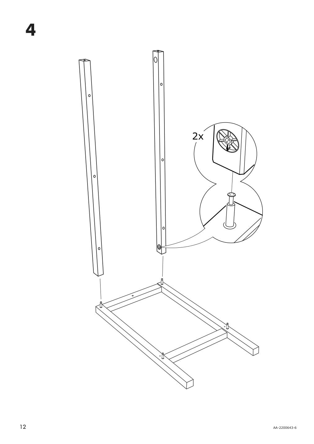 Assembly instructions for IKEA Panget console table white | Page 12 - IKEA PANGET console table 804.741.70