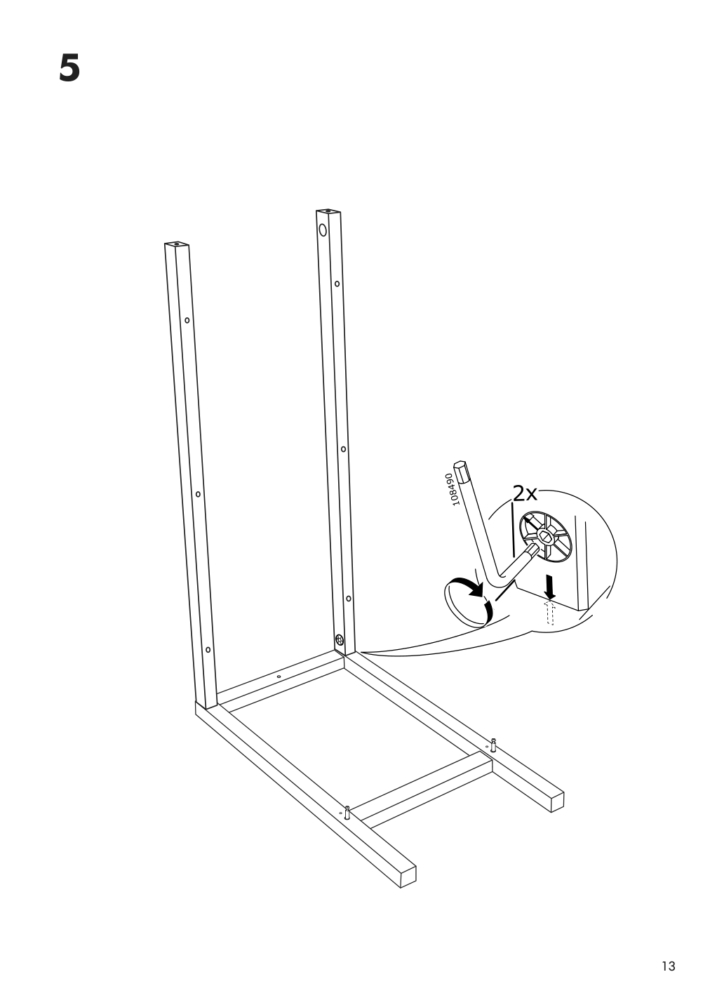 Assembly instructions for IKEA Panget console table white | Page 13 - IKEA PANGET console table 804.741.70