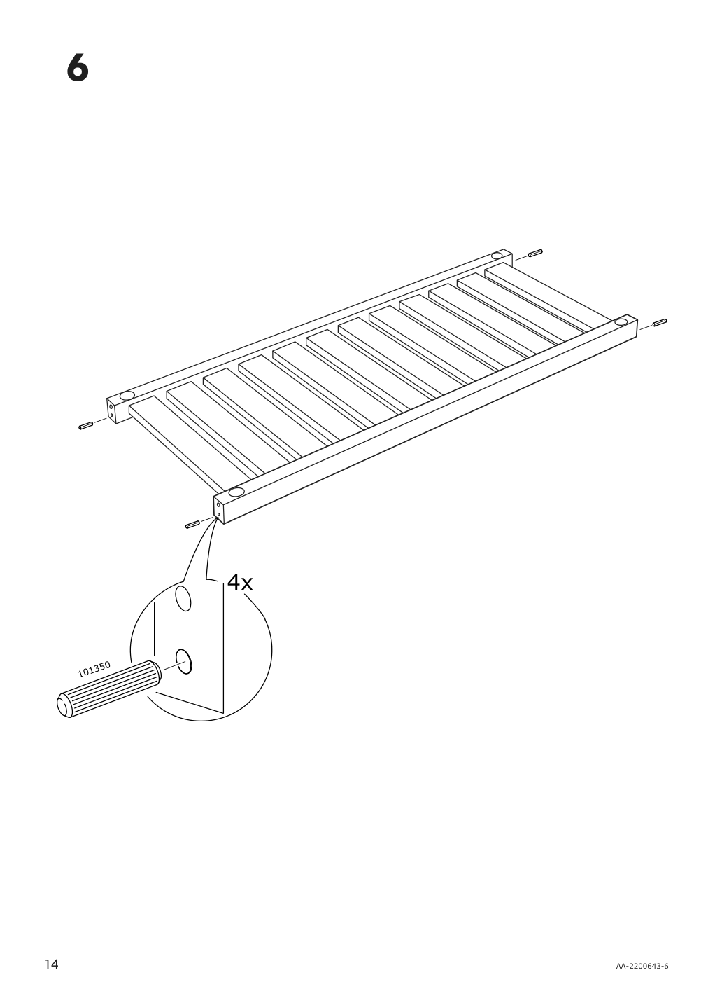 Assembly instructions for IKEA Panget console table white | Page 14 - IKEA PANGET console table 804.741.70