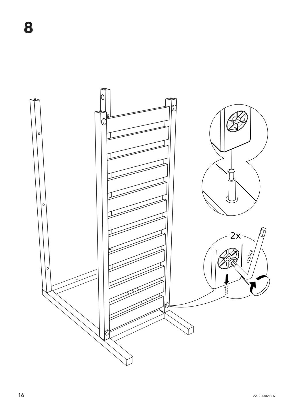 Assembly instructions for IKEA Panget console table dark gray stained | Page 16 - IKEA PANGET console table 604.741.66